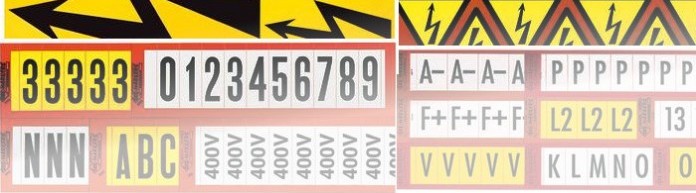 Carte repère à étiquette
