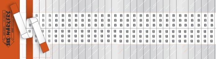 Carte repère à ruban